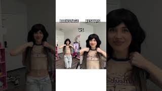 Backstage vs results🫣#elsarca #tiktok