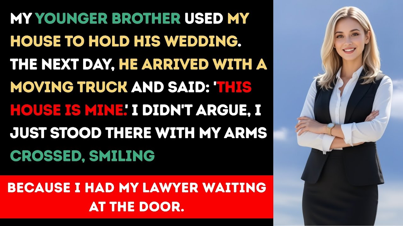 My brother used my house for his wedding, then came with a moving truck — but I had my lawyer ready.