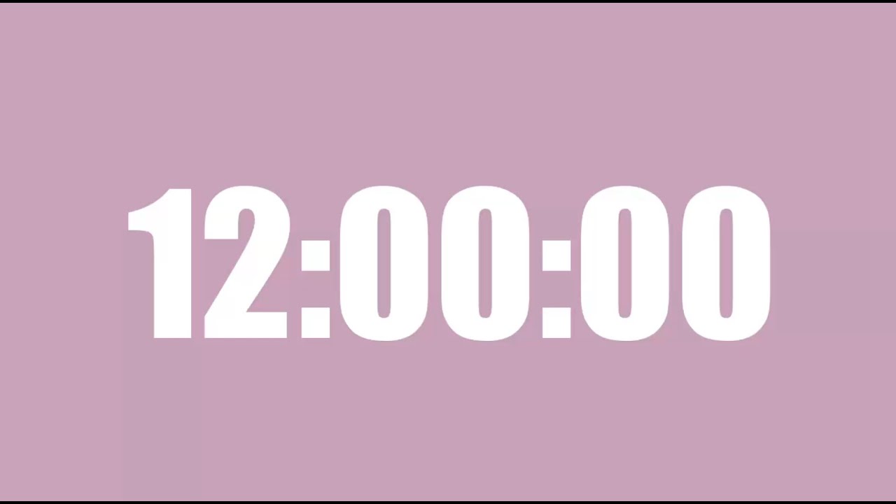 12 Hours of Deep Focus | Work Countdown | Study Timer - YouTube