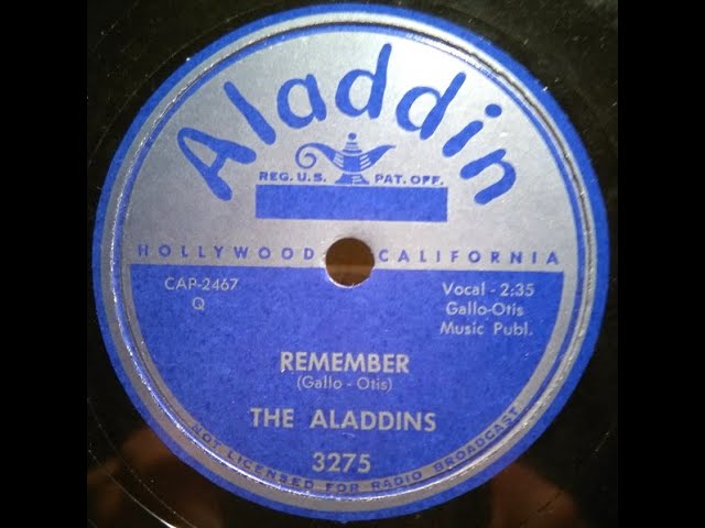 Mira The Aladdins - Remember 1955 en YouTube Mira The Aladdins - Remember 1955 en YouTube