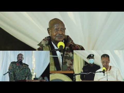 MUSEVENI COMMENDS GEN MUHOOZI FOR JOINING ARMY OUT OF PATRIOTISM THANKS HIM FOR HIS CONTRIBUTION