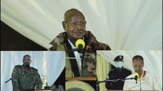 MUSEVENI COMMENDS GEN. MUHOOZI FOR JOINING ARMY OUT OF PATRIOTISM, THANKS HIM FOR HIS CONTRIBUTION