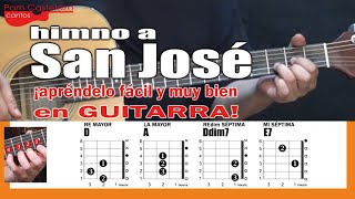 Video thumbnail of "himno a san josé, acordes guitarra (tutorial)"