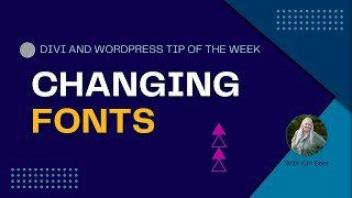 Changing Fonts in Divi