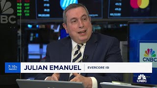 Evercore ISI's Julian Emanuel explains why he's sticking to his S\&P 500 target of 4,750