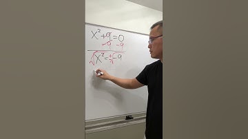 How to solve x^2+9=0