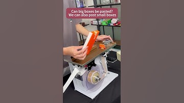 Big or small sized box both can be labeled on this small right angle labeling machine maximum 50cm