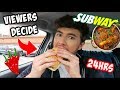 Letting My VIEWERS DECIDE What I Eat For 24 Hours!!!