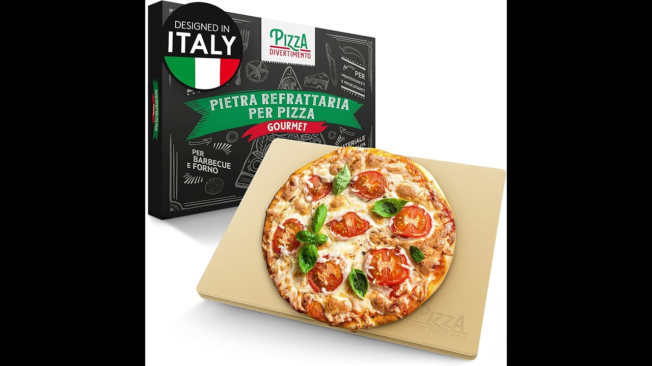 Recensione Pizzastone - Pizzastein - Pizza divertimento - pietra refrattaria  per pizza - YouTube