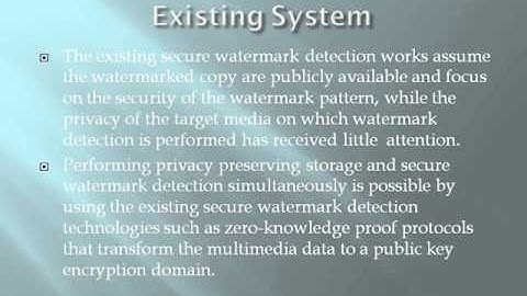 A Compressive Sensing Based Secure Watermark Detection and Privacy Preserving Storage Framework