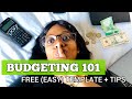 HOW TO BUDGET in your 20s 💰: Realistic Tips for Young Adults & FREE TEMPLATE