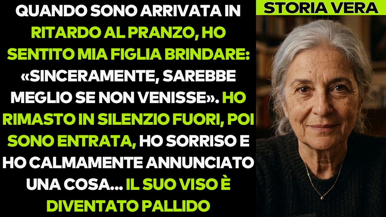 Ero fuori dalla finestra della sala da pranzo, in ritardo di mezz'ora per il pranzo di Natale, quando ho sentito mia figlia dire: "Per quanto riguarda mamma, sarebbe meglio se non venisse. Porta...