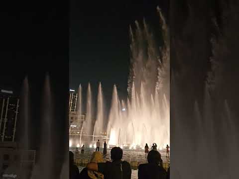 Water Dance in Dubai #nglife #fountain  #burjkhalifa #dubai #india #shortvideo #travel #shorts