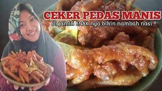 CEKER AYAM PEDAS MANIS ⁉️ DIJAMIN BIKIN NAMBAH NASI TERUS