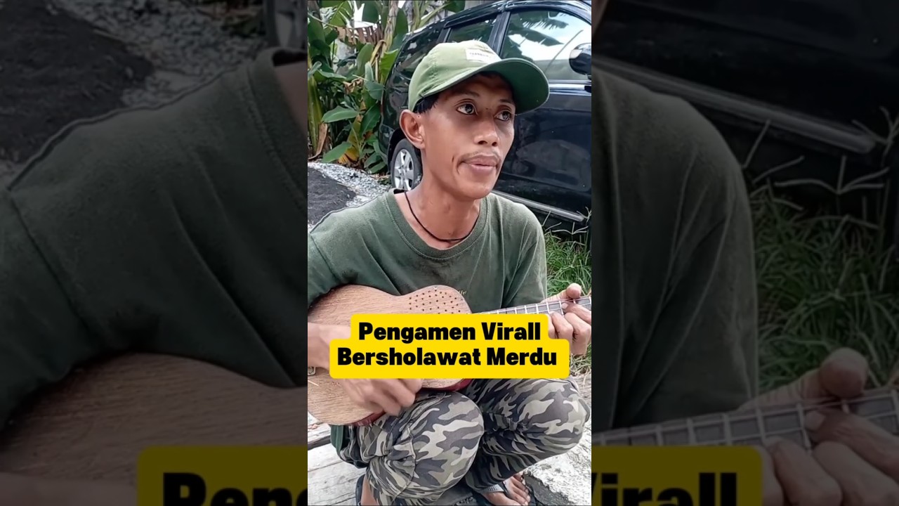 🔊Pengamen viral Bersholawat Merdu #ukulele #music #shorts#viral #ukulele#music