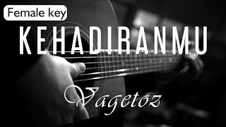 Kehadiranmu - Vagetoz Female Key ( Acoustic Karaoke )