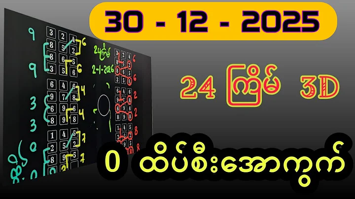 3D (30.12.2025) ၂၄ကြိမ်အတွက် ပြန်စရာမလို ဒဲ့တစ်ကွက်ကောင်း