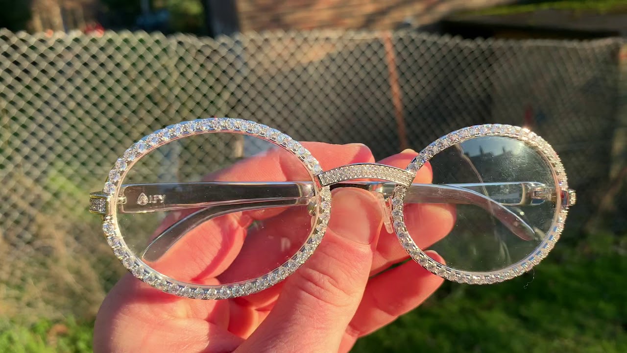 iced out cartier sunglasses