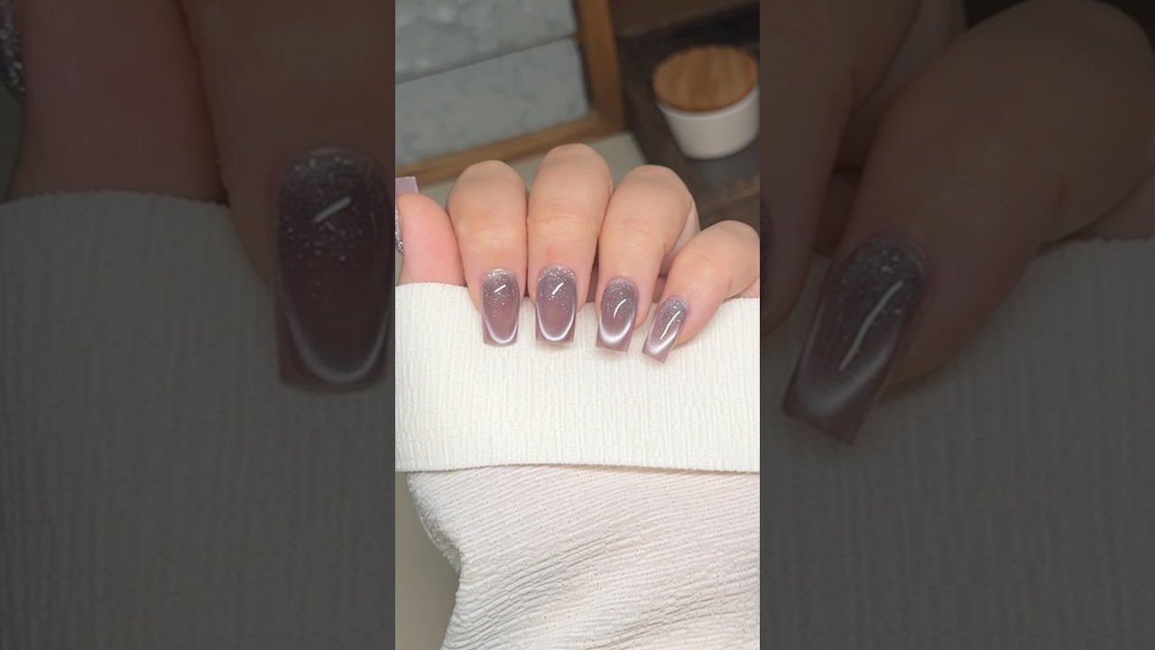 🥰Smiling design 😻cat eye nails, product links in bio and my amaz0n sf