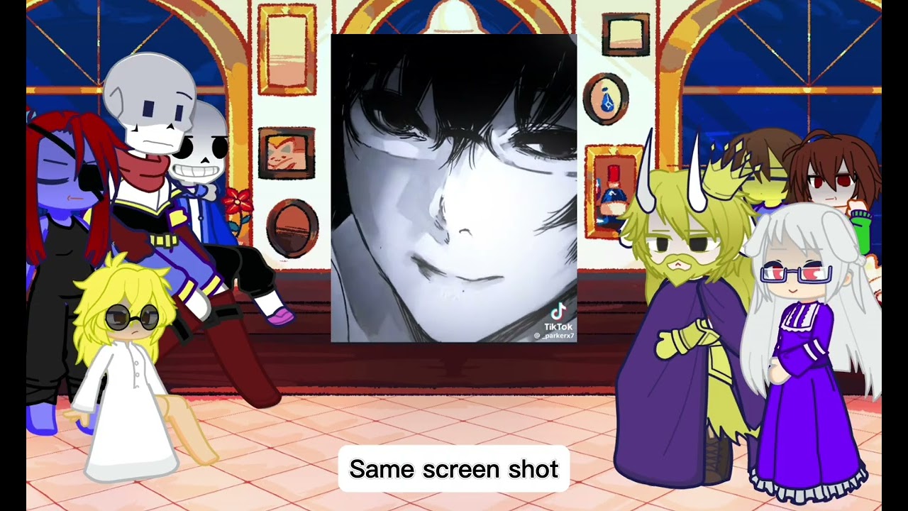 Undertale reacts to sans as arima kishou (1/2) x2!