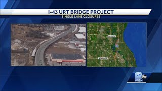 One lane of I-43 closed in both directions between Bender, Capitol