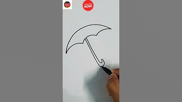 Draw a simple umbrella using these simple steps #shorts #ashortaday Canvassing Passion