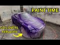 REBUILDING WRECKED PORSCHE CAYMAN PAINTING &amp; REPLACING COIL OVERS