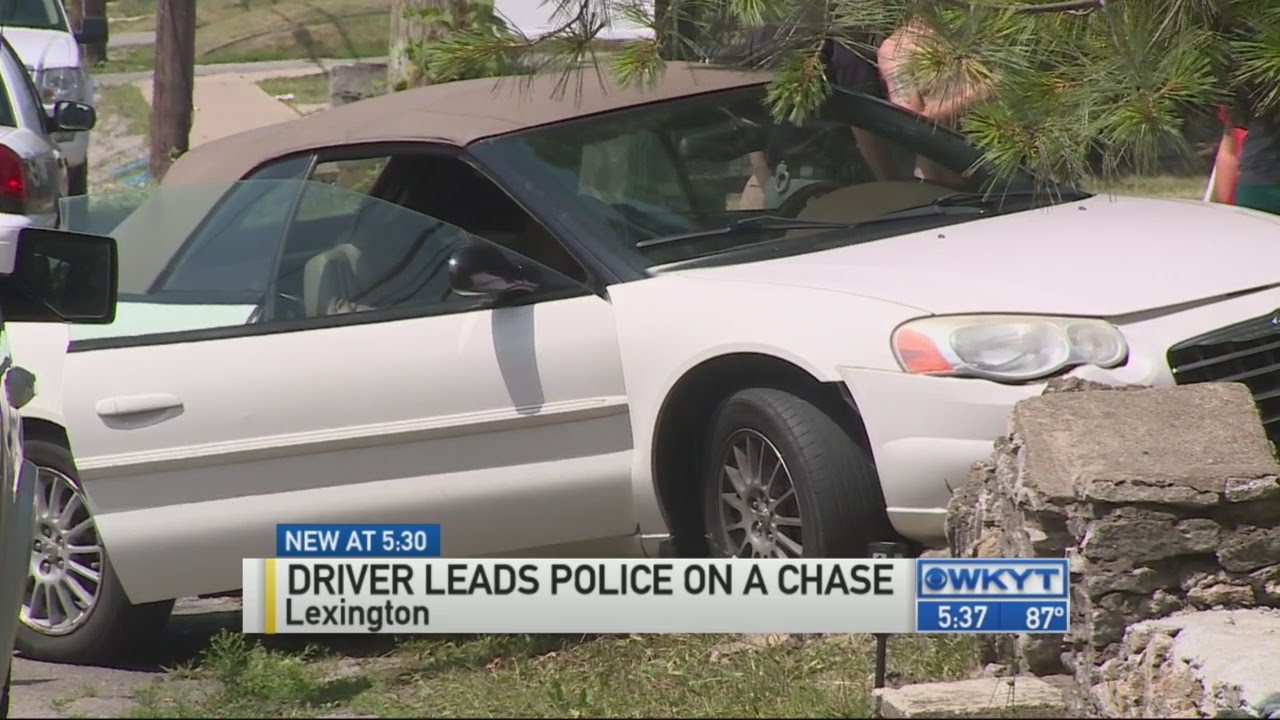 Driver leads police on a chase - YouTube