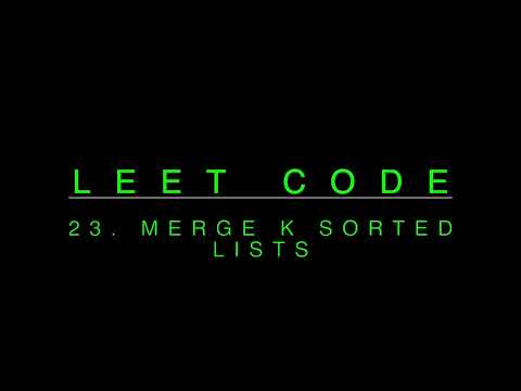 23 Merge K sorted lists - Leet code in tamil