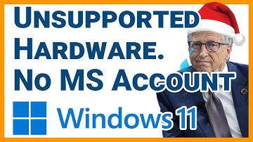 Clean Install Windows 11 on Unsupported Hardware  with No Microsoft Account - December 2025 25H2