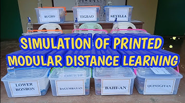 The Simulation of Printed Modular Distance Learning of Loboc National High School