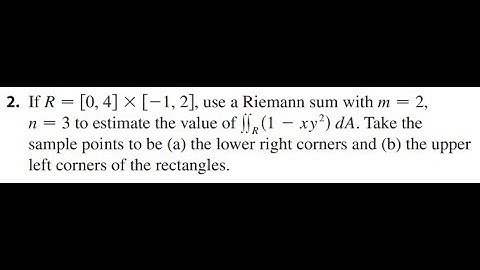 Exercise 15.1.2 - Calculus: Early Transcendentals Loose-leaf Version 8th Edition