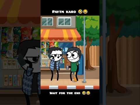 Paytm Karo...!!! 🤣😂 #shorts #youtubeshorts #2danimation #paytm #fukra #gareebi #haramidost