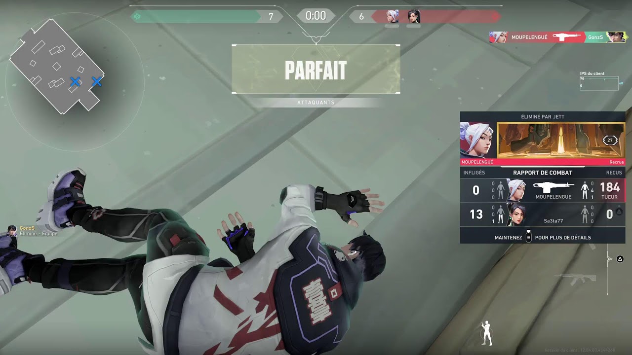 la première game sur Valo