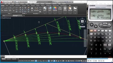 Horizontal Curve Programming│Using CASIO: FX-5800P Calculator│Setting out Curve│Part-1