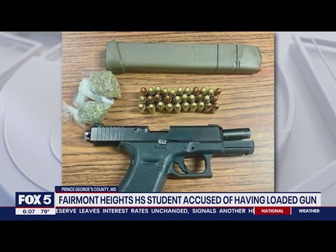 Student brought handgun that could convert to machine gun to Fairmont Heights High School, police sa