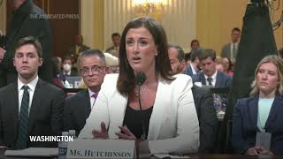 Former White House Aid Cassidy Hutchinson testifies before House January 6 Committee