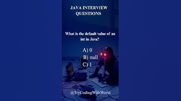 What’s the Default Value of int in Java? 🤯 | Java Quiz #codenewbie #coding