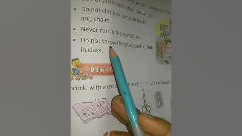 GRADE -1, SCIENCE.CH-10.BEING SAFE PART II