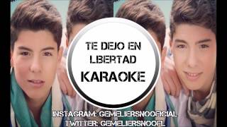 Te dejo en libertad - Gemeliers (KARAOKE)