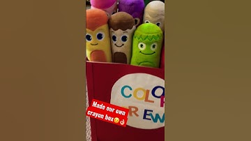 Color Crew Custom Crayon Box! #colorcrew #babyfirst #cartoon #baby #kidshows #trending #fyp #crayons