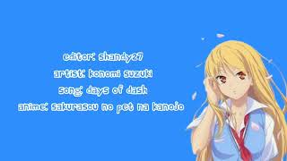 Days Of Dash lirik U0026 Terjemahan Ostsakurasou No Pet Na Kanojo