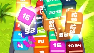 Merge Cube 2048 3D - ASMR Gameplay (Cubes Math, Level Up NumberBlocks Jelly Balls) Inka Kubes 40 screenshot 4