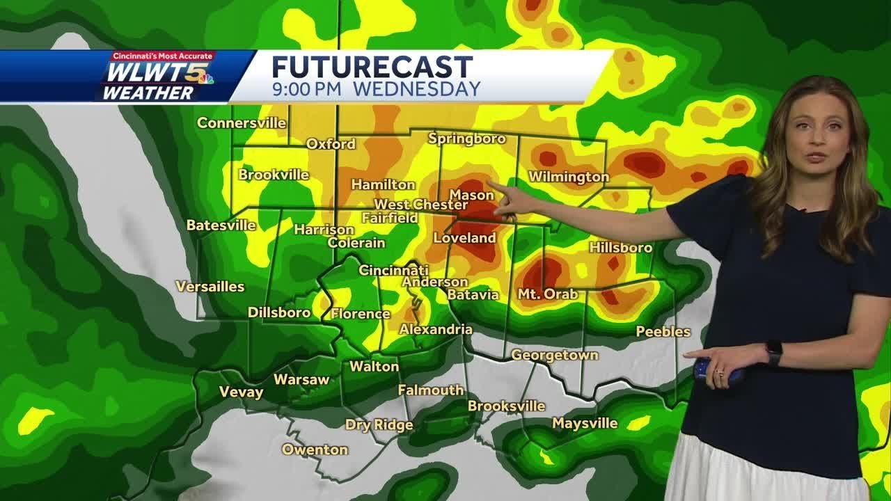 Tracking latest severe storm potential - YouTube