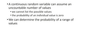 Continuous Probability Distributions - Part 1