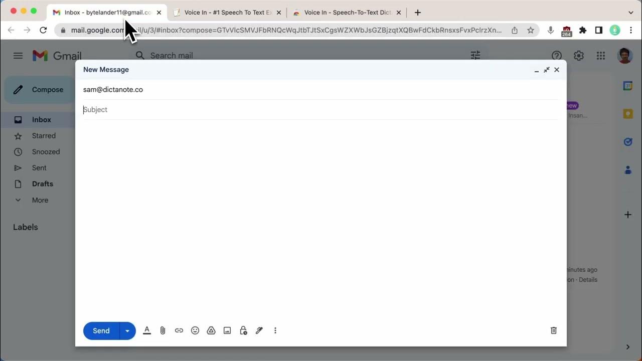 How To Use Dictation In Gmail YouTube