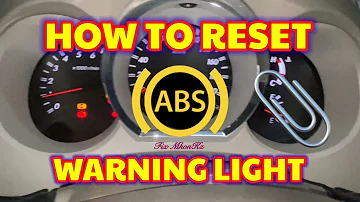How to Reset ABS Warning Light Using a Paperclip 📎