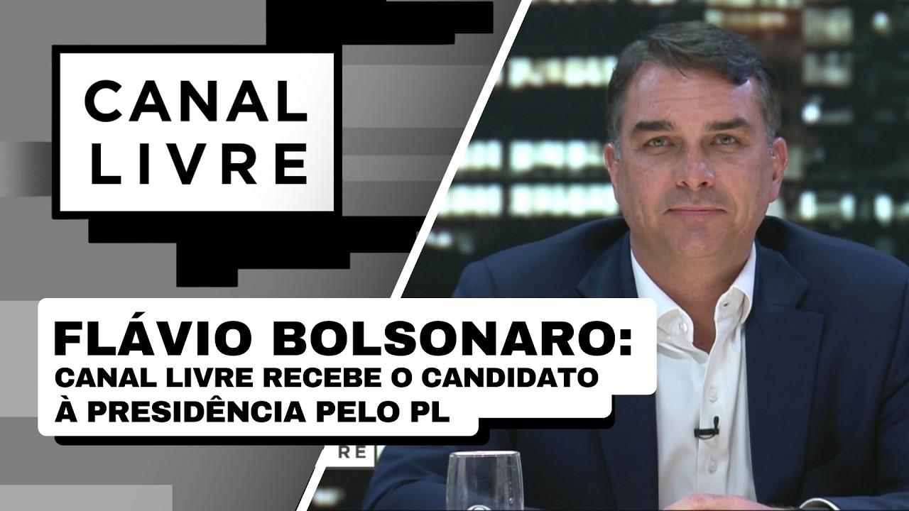 Flávio Bolsonaro: Canal Livre recebe o candidato à Presidência pelo PL