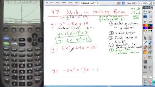 4 7alg2 write vertex ti89
