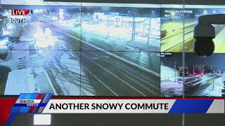 MoDOT and IDOT crews clearing snowy roadways